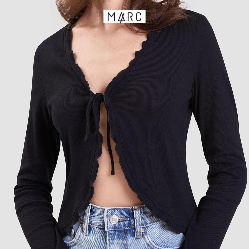 Áo nữ MARC FASHION cardigan cột nơ viền bèo