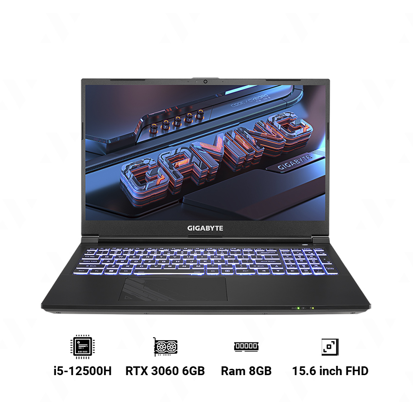 Laptop Gigabyte G5 KE-52VN263SH (i5-12500H | 8GB | 512GB | GeForce RTX 3060 6GB | 15.6′ FHD 144Hz | Win 11) - Hàng Chính Hãng