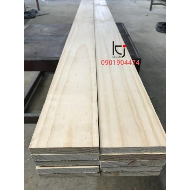 - THANH GỖ THÔNG DÀI 100x23x2CM LÁNG MỊN 4 MẶT