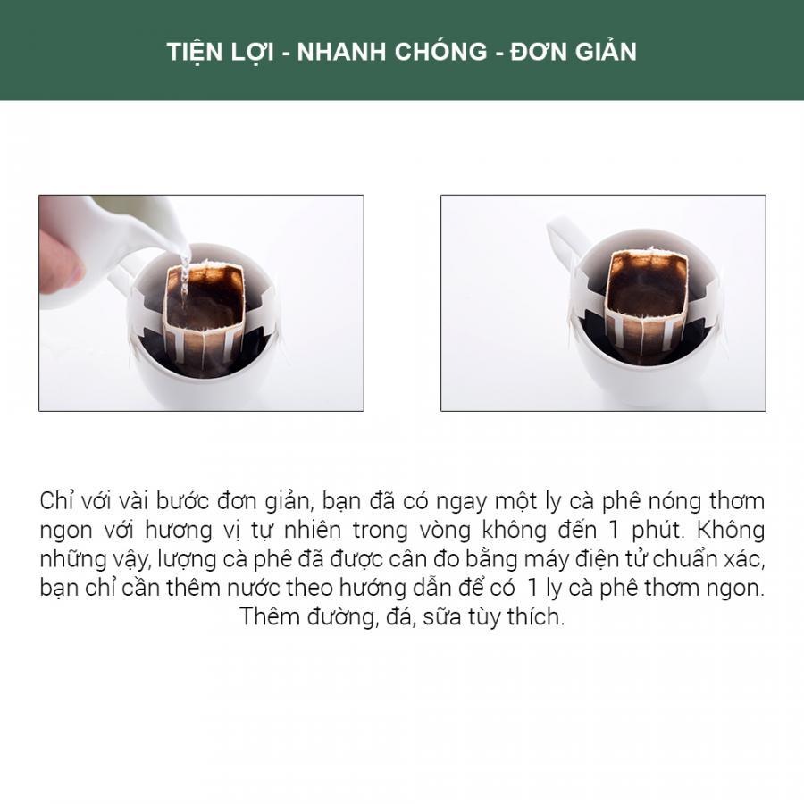 Cà Phê Phin Nhật Tiện Lợi Hộp 05 gói 12g - 1864 CAFÉ