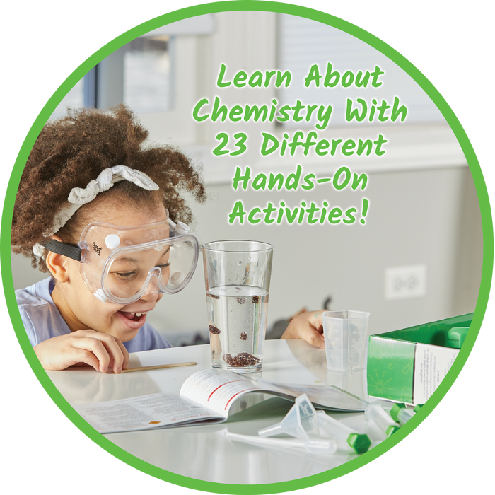 Hand2mind Bộ thí nghiệm khoa học chủ đề các loại cốc đong cơ bản - Kick Off to Chemistry Science Lab Kit