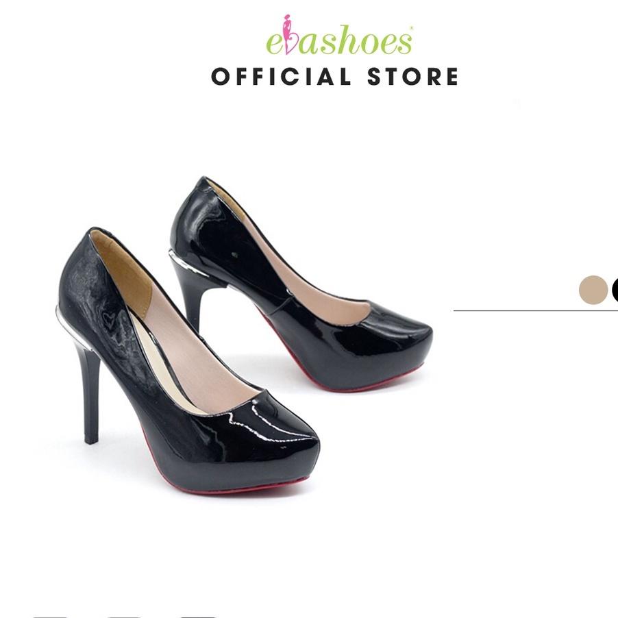 Giày cao gót đúp đế da bóng 12cm Evashoes EVA829