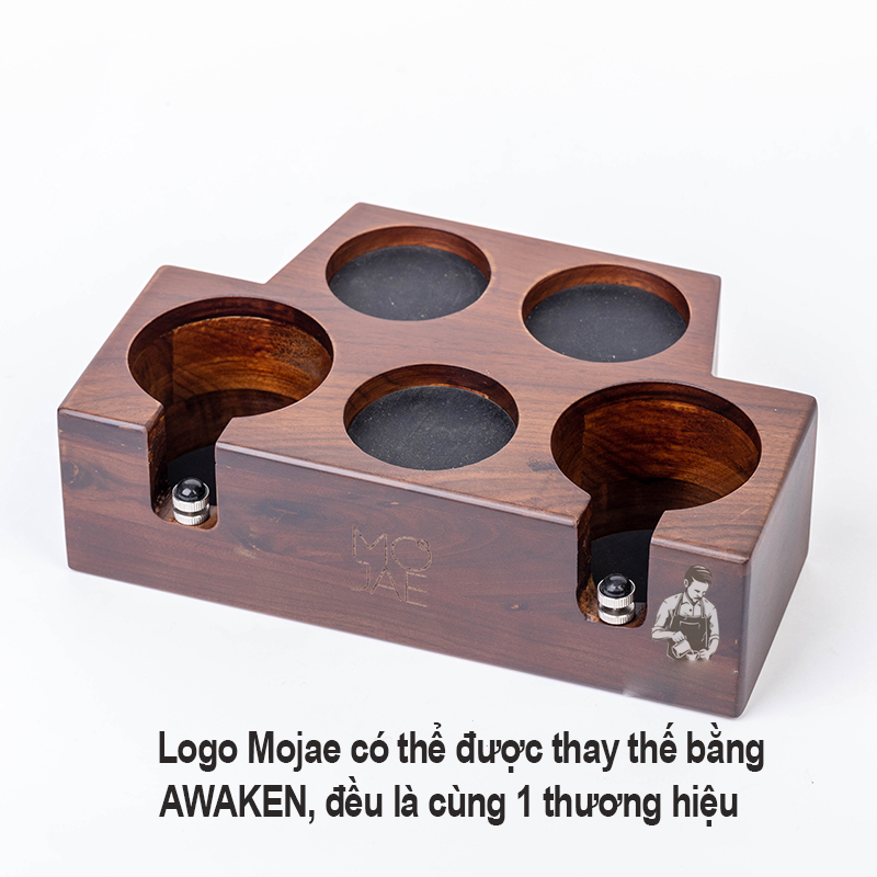 Tamper Base Gỗ Óc Chó - Kệ Gỗ Lót Temper