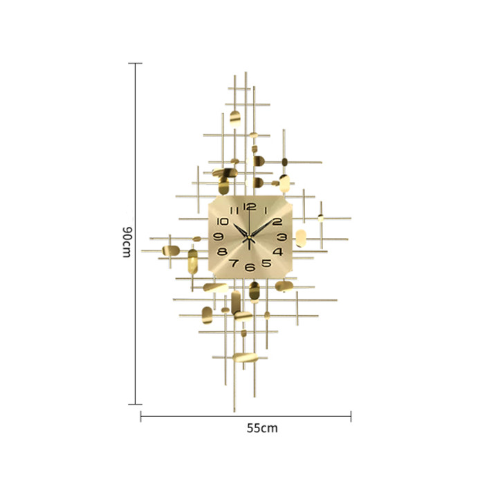 Đồng hồ phù  điêu - Đồng hồ treo tường dáng dọc(90x55cm)
