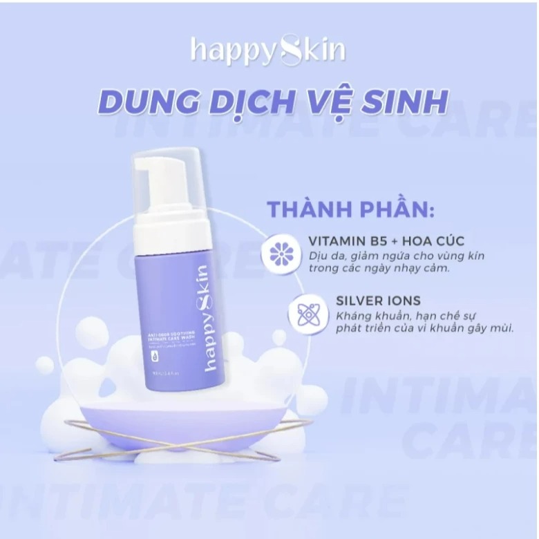 Dung Dịch Vệ Sinh Khử Mùi Emmié anti-odor soothing intimate care wash