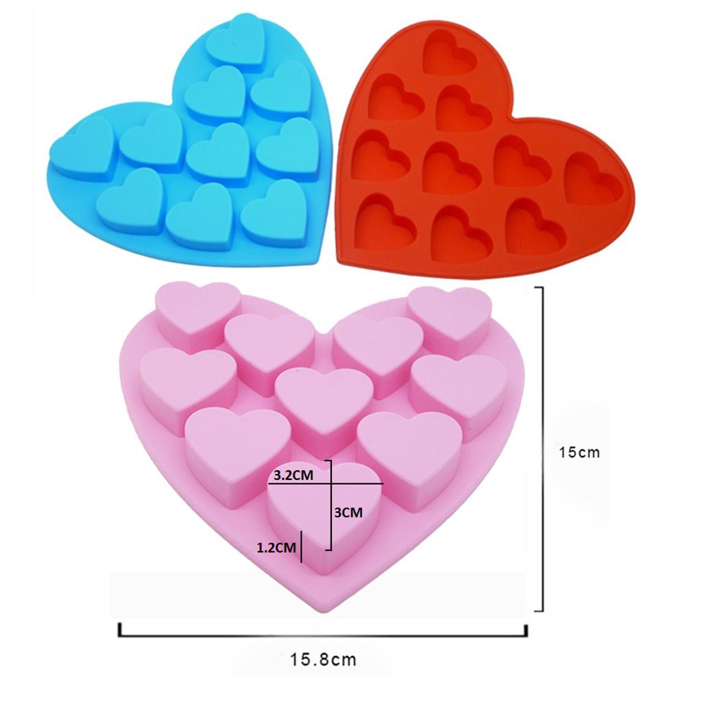 Star Heart Silicone Mould Mold Chocolate Candy Gummy Maker Ice Jelly Tray