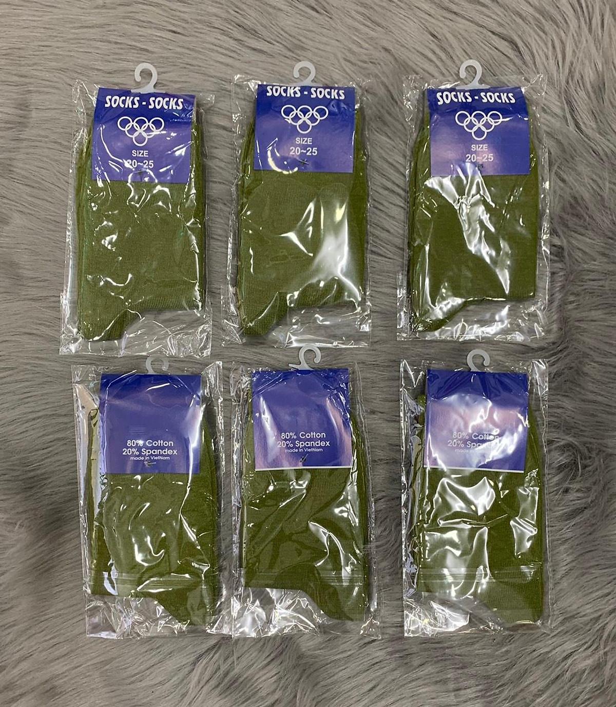 Tất Vớ xanh Sĩ quan CA BĐ , xanh dân quân , xanh dân phòng , thun COTTON ,ảnh thật , bảo đảm giao đúng hàng - 20 đôi