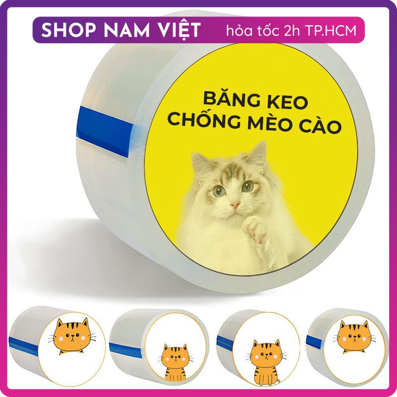 Băng Keo Trong Chống Mèo Cào Bảo Vệ Sô Pha Nội Thất Da