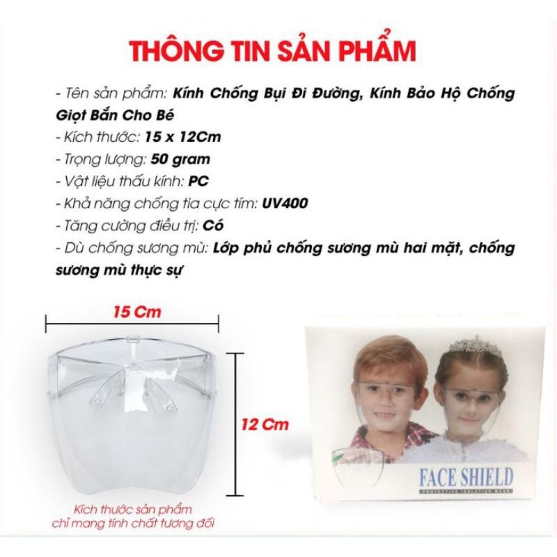 Kính chống giọt bắn phòng dịch bảo hộ Full Face trong suốt