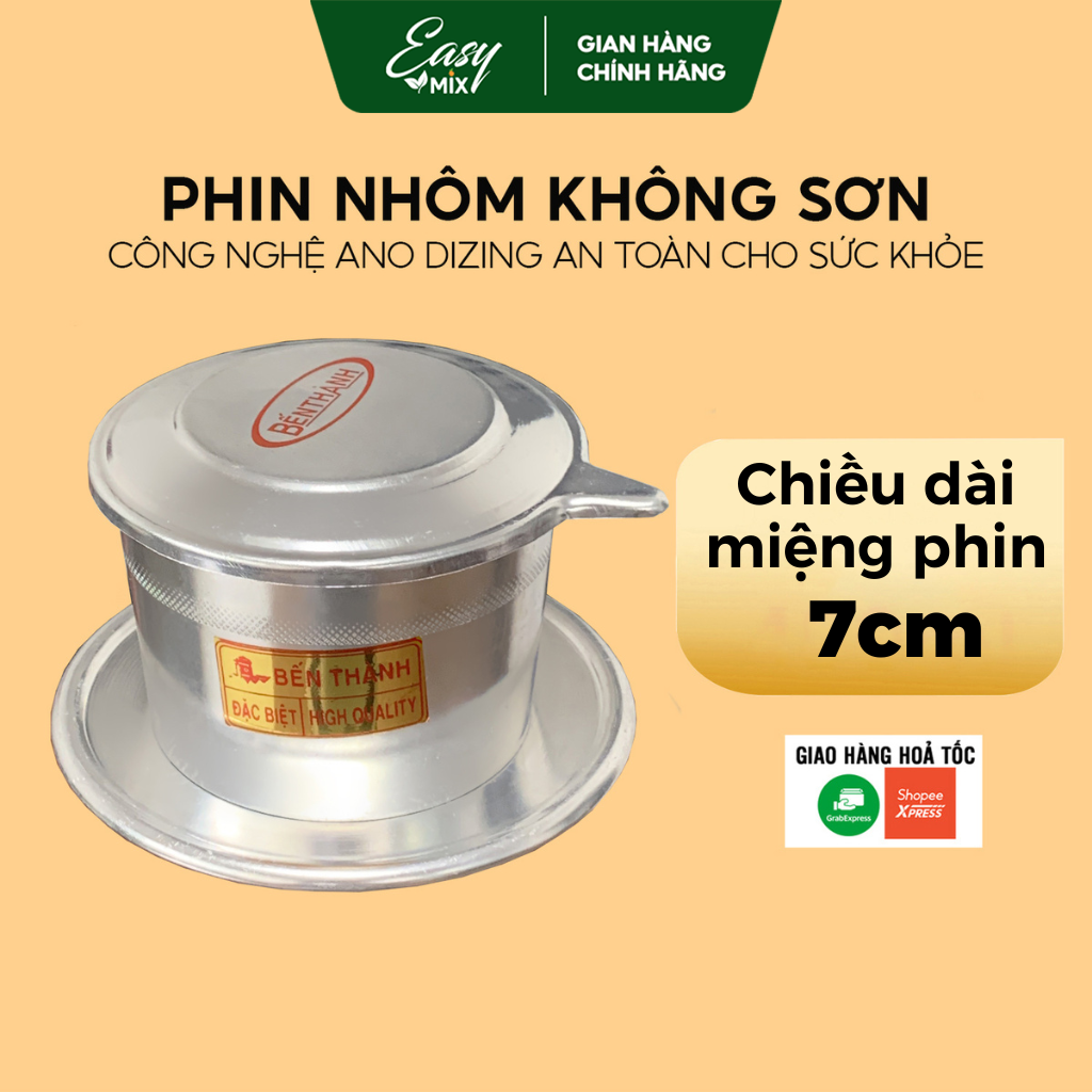 Phin Cà Phê Nhôm Nguyên Chất Không Sơn EASYMIX - BT