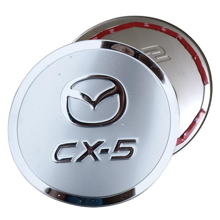 Ốp Nắp Bình Xăng Mazda CX5, ốp nắp bảo vệ chống xước bình xăng Mazda CX5