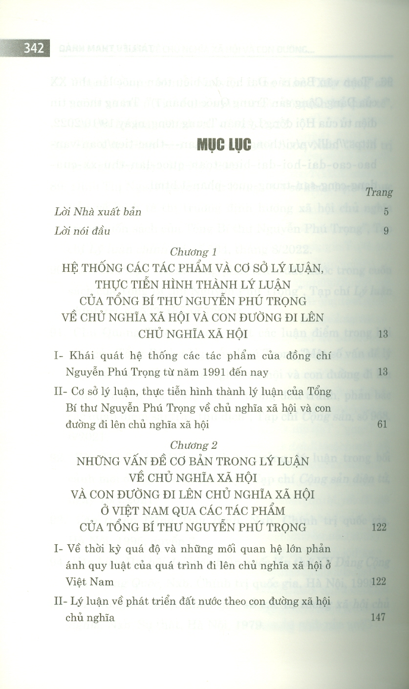Nhận Thức Lý Luận Về Chủ Nghĩa Xã Hội Và Con Đường Đi Lên Chủ Nghĩa Xã Hội Ở Việt Nam - Qua Các Tác Phẩm Của Tổng Bí Thư Nguyễn Phú Trọng (Sách Chuyên Khảo, Xuất Bản Lần Thứ Hai, Có Chỉnh Sửa, Bổ Sung)