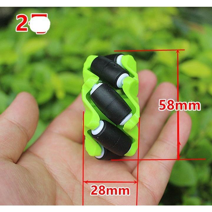 2 cái bánh xe Mecanum đa hướng 58mm