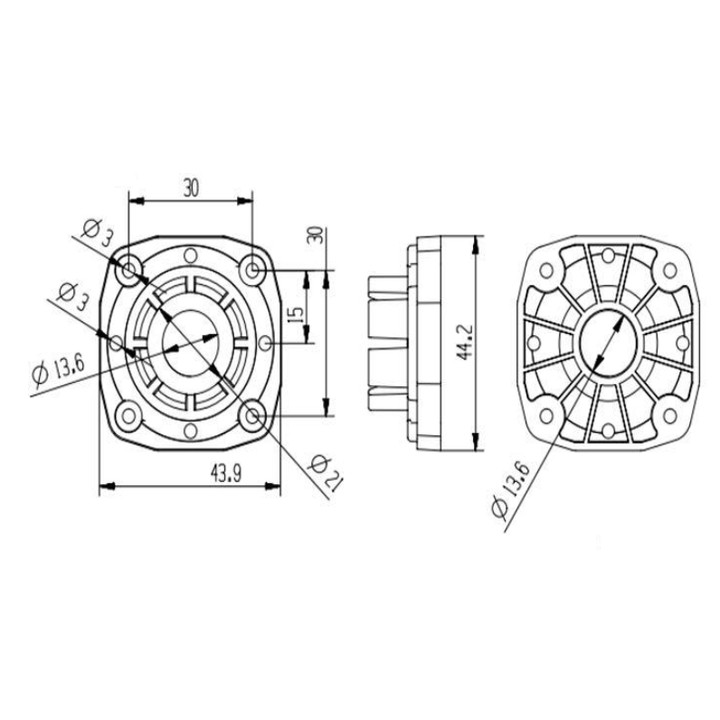 Bộ ốp chân gương chiếu hậu dùng cho các loại camera hành trình ô tô - Mã: TB68