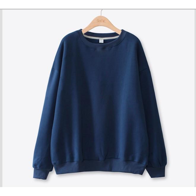 Áo Sweater Unisex Hàn Quốc form rộng chất xịn mặc thoáng mát