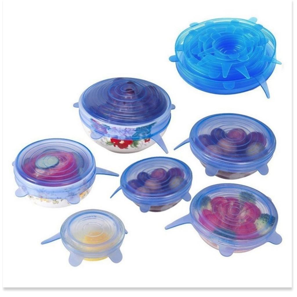 Combo 6 nắp đậy thực phẩm chất liệu silicon