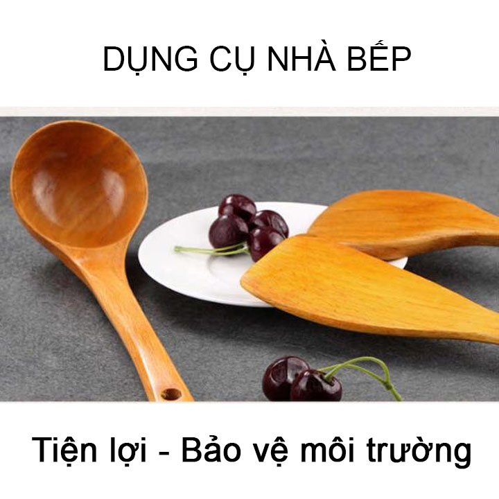 Thìa gỗ chống dính thân thiện với môi trường