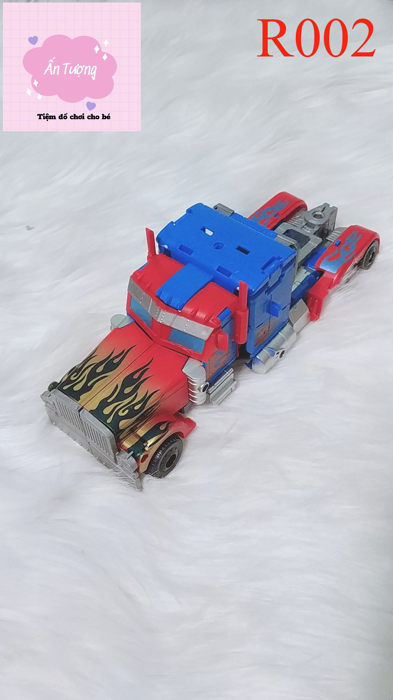 Đồ Chơi Rô Bốt Biến Hình Optimus Prime Bumblebee Biến Hình,Rô bốt Biến Hình Ô tô Transformer 2in1 cỡ vừa màu xanh
