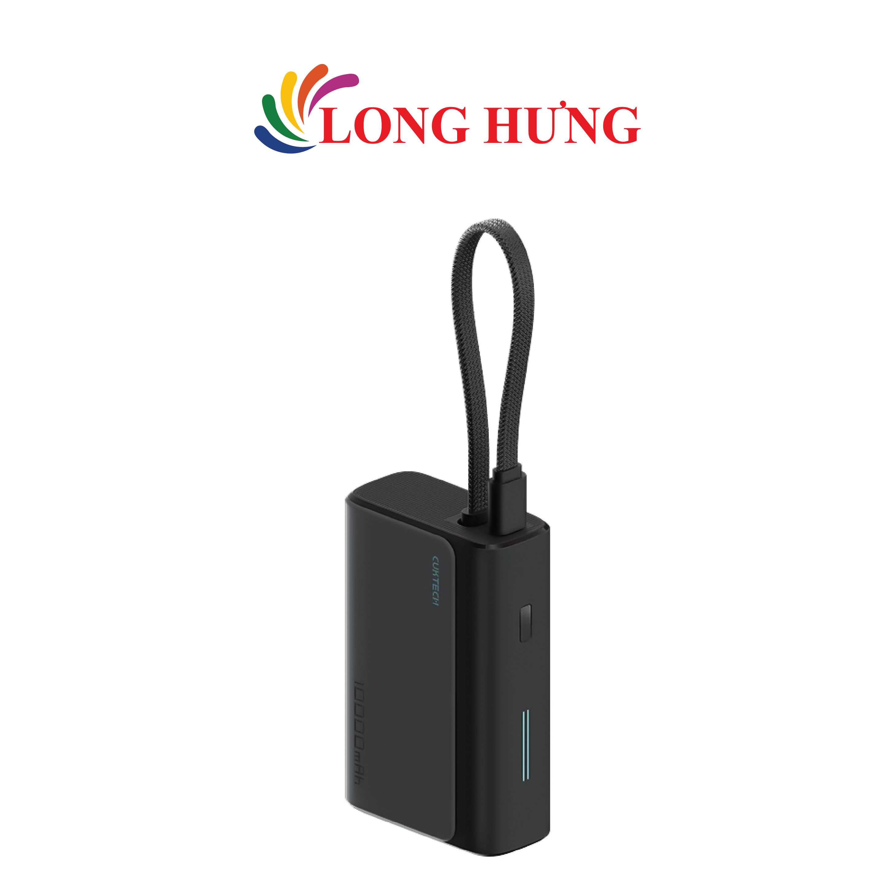 Sạc dự phòng Cuktech Built-in USB-C Cable 1Type-C 33W 10000mAh CP133L LPB100 - Hàng chính hãng