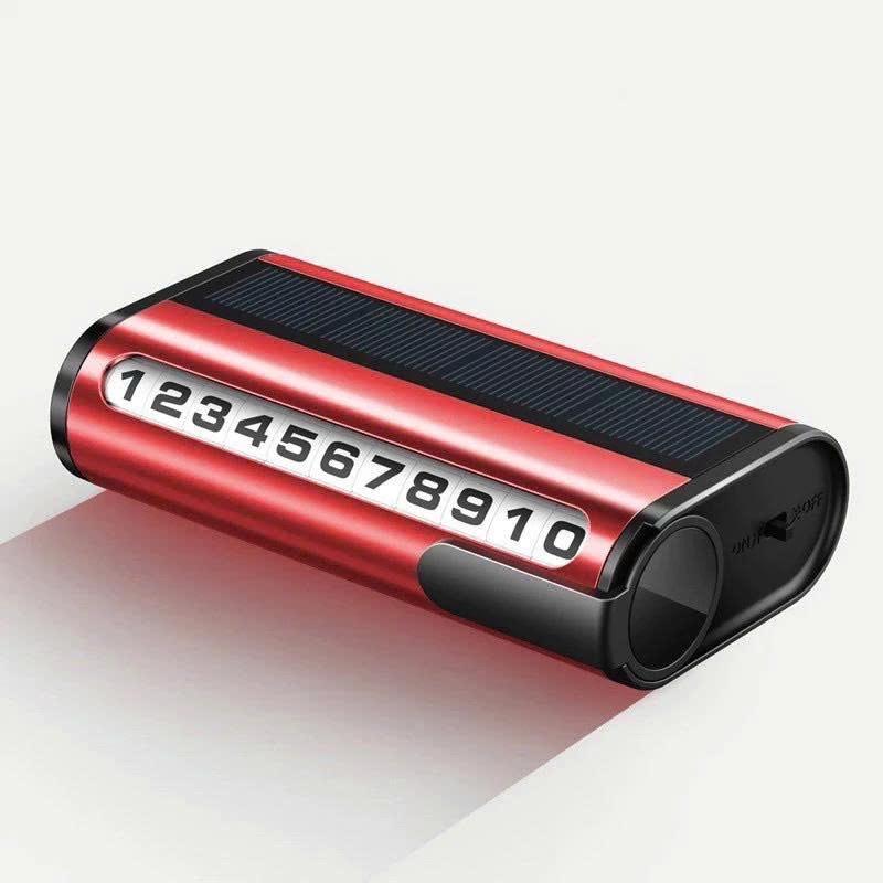 Bảng ghi số điện thoại năng lượng mặt trời số xoay đặt tablo xe hơi có đèn led- Bảng số đỗ xe ô tô