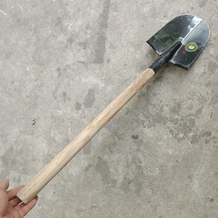 Xẻng công binh dã ngoại, đi câu ,làm vườn cán gỗ dài 65 cm siêu cứng