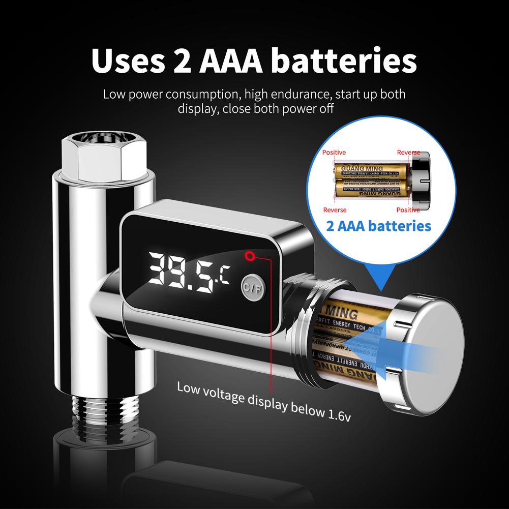 Vòi phun nước màn hình LED báo nhiệt độ nước trong phòng tắm