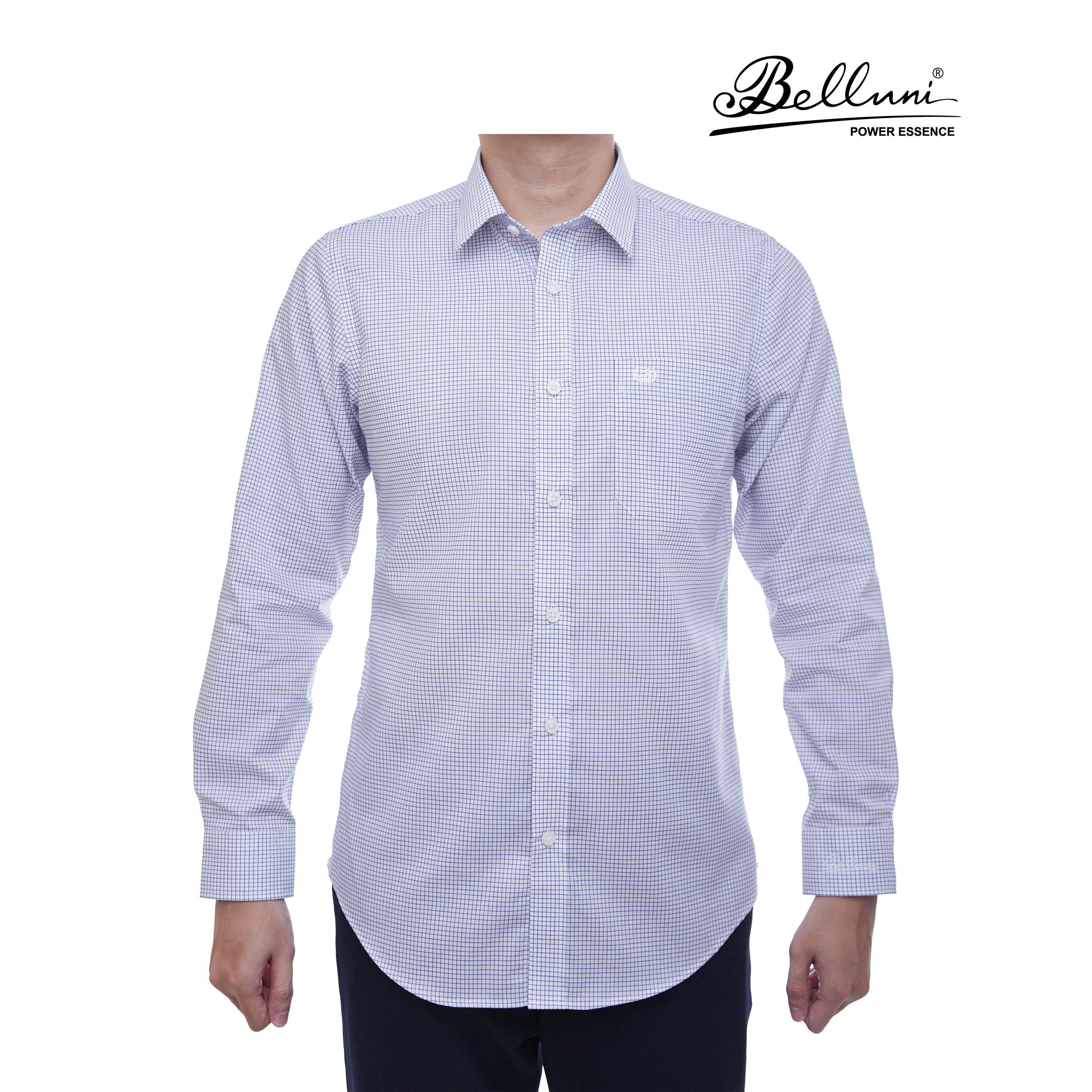 Áo sơ mi nam dài tay BELLUNI LUXURY Chất liệu từ  Cotton Cao cấp - ABD.CM.BE.164.V2