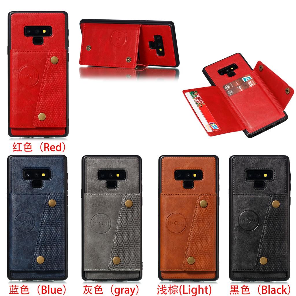 Ốp lưng da ví gập cho Samsung Galaxy Note9 S10 S9 S8 Plus S10+ S9+ S8+ S10e