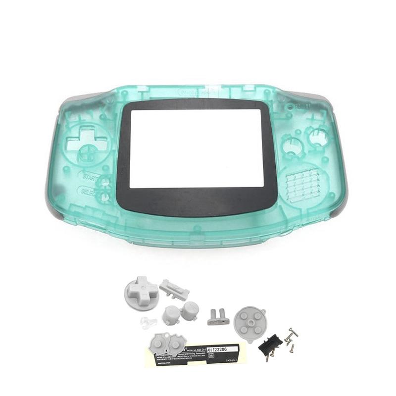 Bộ vỏ nhà ở gốc mới cho trường hợp vỏ GBA với các nút Ống kính màn hình hoàn toàn cho Gameboy Advance Game Console màu: Màu xanh lá cây