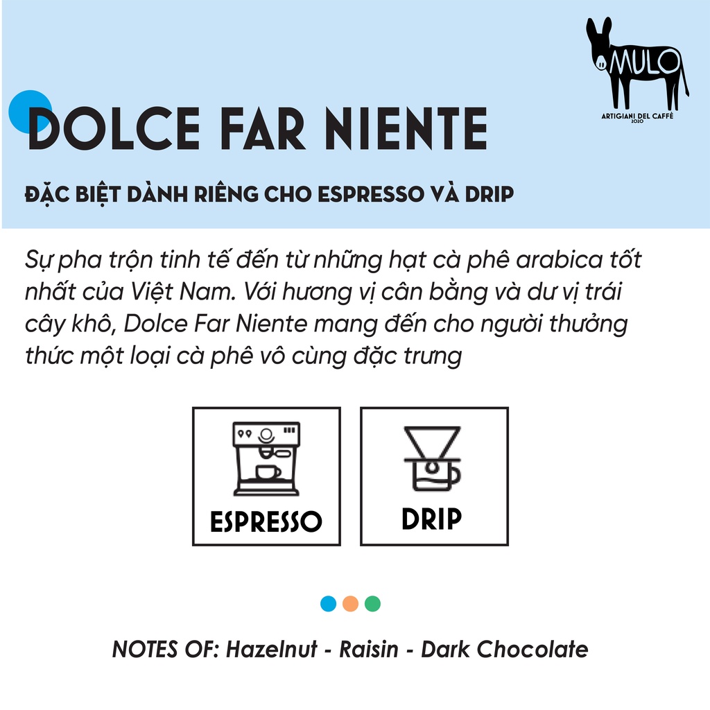 Cà phê viên nén Capsule Dolce Far Niente 10 viên/hộp HÀNG CHÍNH HÃNG