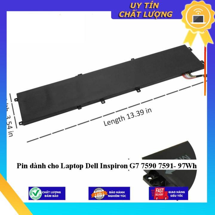 Pin dùng cho Laptop Dell Inspiron G7 7590 7591- 97Wh - Hàng Nhập Khẩu New Seal