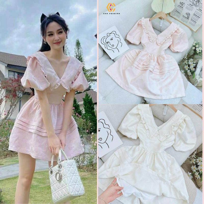 Đầm Tiểu Thư Thiết Kế Dáng Xòe Cun Fashion MTK2045 Cao Cấp