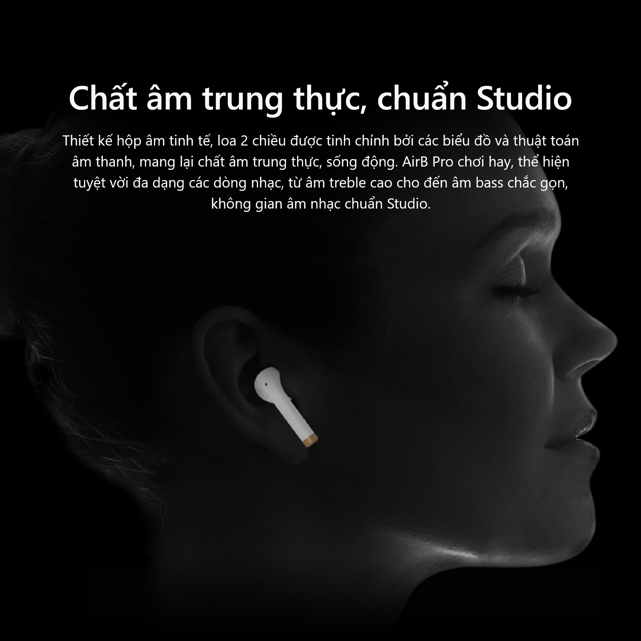 Tai nghe Bluetooth không dây AirB Pro - Hàng chính hãng