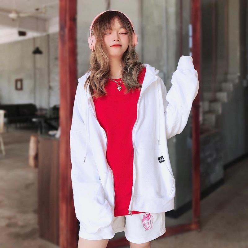 UPZ Áo Khoác Hoodie Dây Kéo Cơ Bản SS1