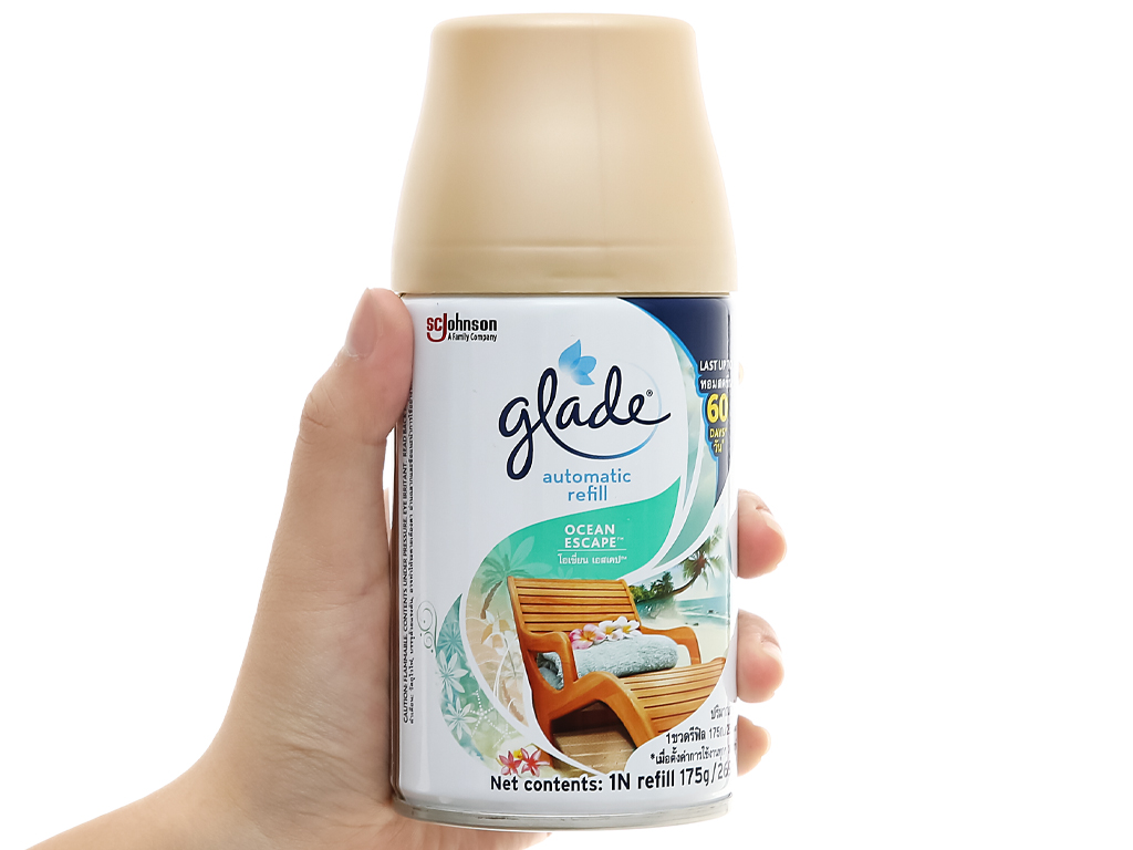 Lõi Thay Thế Máy Xịt Thơm Phòng Tự Động Glade Hương Biển Phiêu Bồng 175g