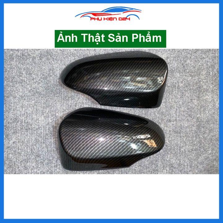 Ốp gương Altis 2014-2015-2016-2017-2018-2019-2020-2021-2022 vân Cacbon bảo vệ chống trầy trang trí làm đẹp xe
