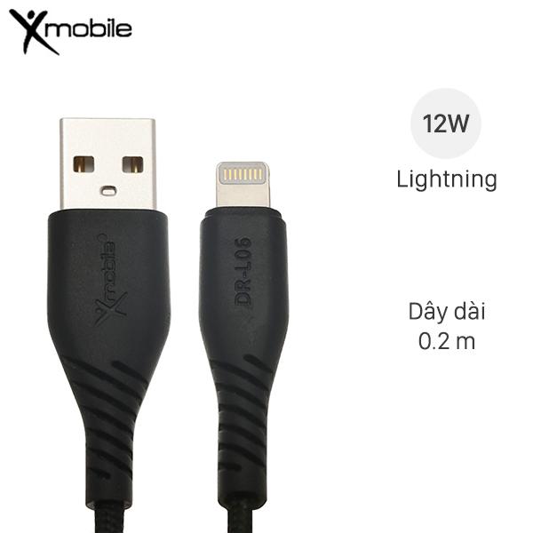 Cáp Lightning 20cm Xmobile DR-L06 - Hàng chính hãng