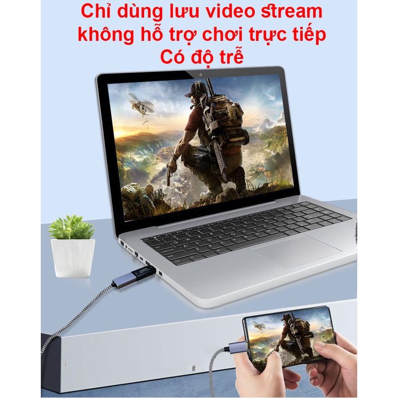 Video capture Usb 3.0 - HDMI JH z815 dùng lưu livestream từ laptop, pc, ps4, ps5, switch, điện thoại - Hồ Phạm