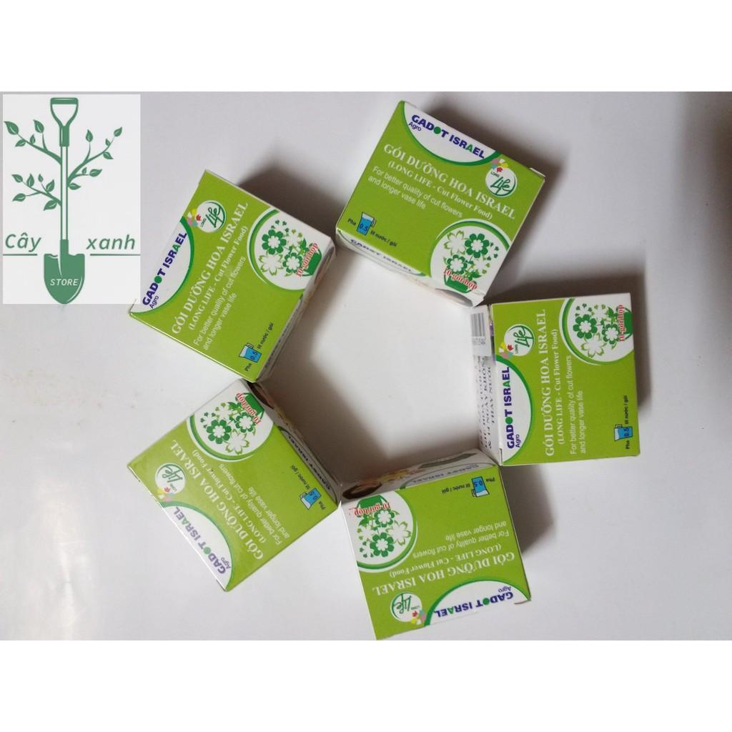 Bột Pha Nước Cắm Hoa Tươi Lâu Long Life 1 Hộp 10 Gói - Bột Dưỡng Hoa Không Héo, Lâu Tàn, Không Thối Nước