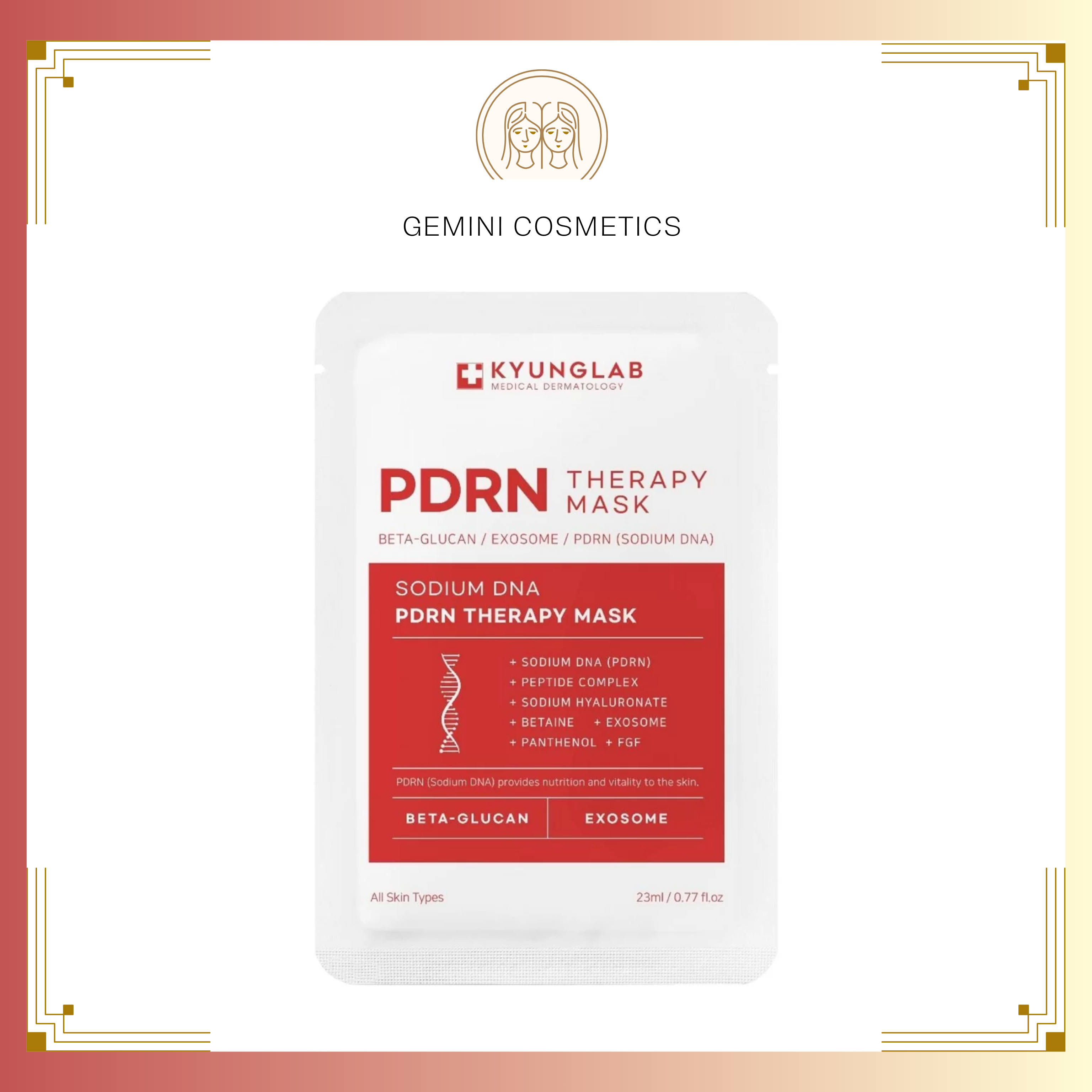 Mặt nạ cấp ẩm sâu PDRN Kyunglab PDRN Therapy Mask
