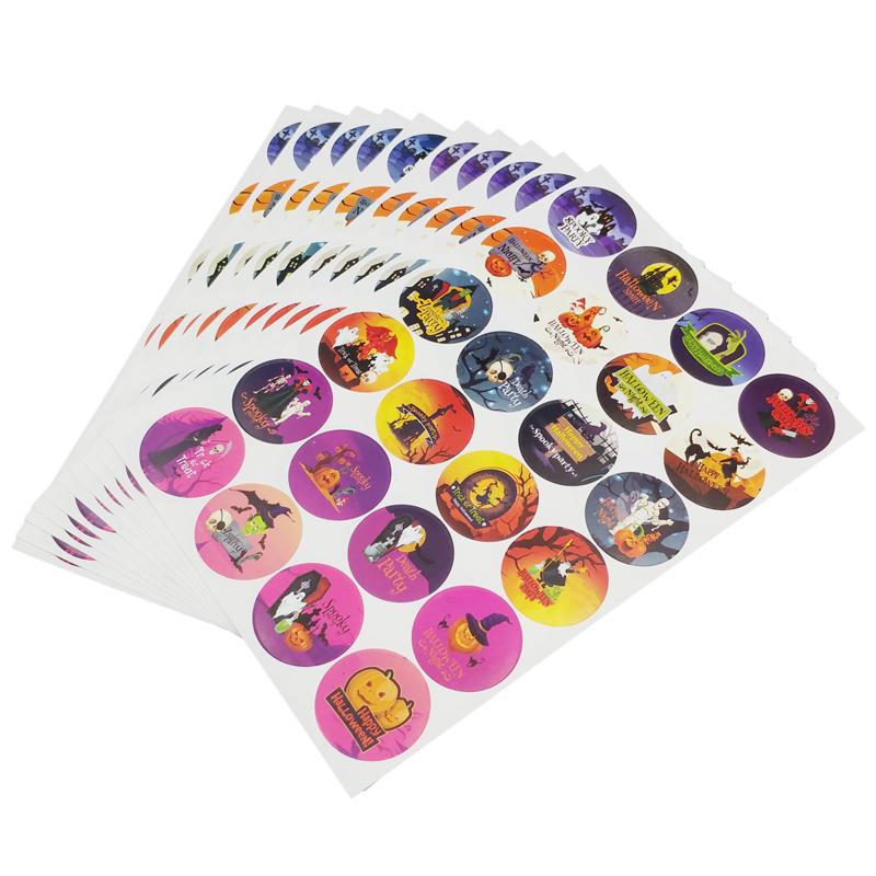 Bộ 240 Hình Sticker Cổ Động Halloween 02 - Teenage