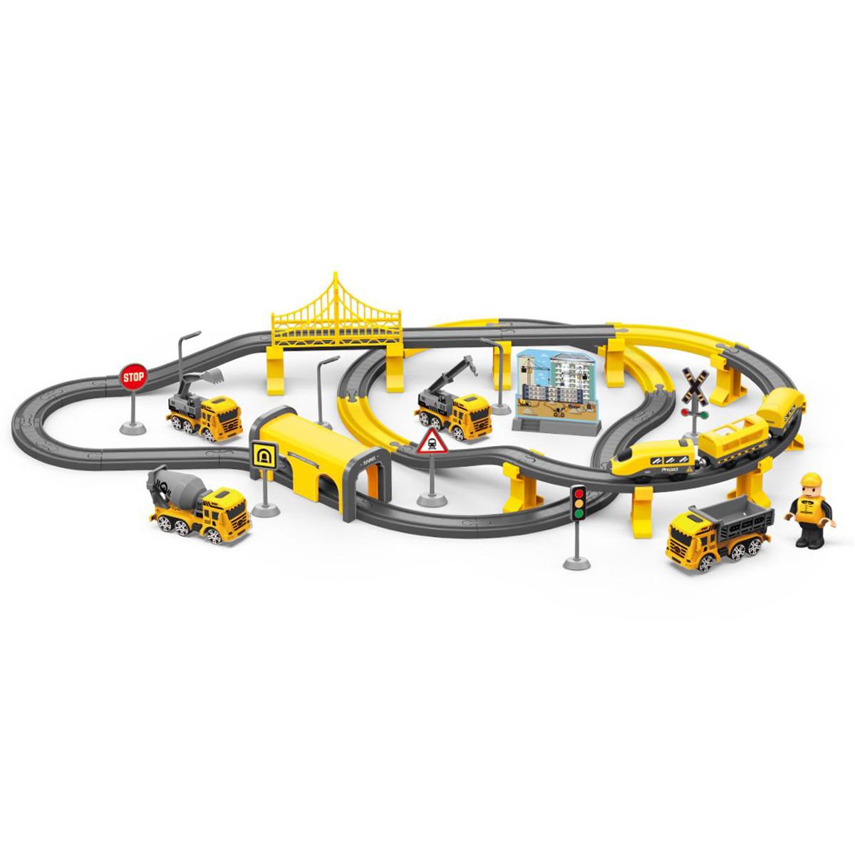 Đồ Chơi Mô Hình Đường Ray Và Tàu Điện Chạy Pin: Công Trình - Vecto VT6881AB