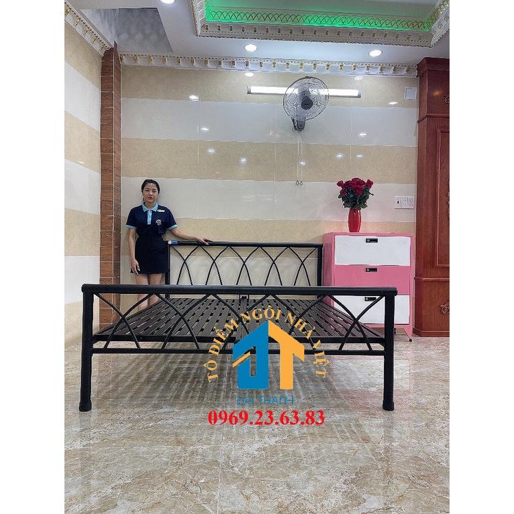 Giường sắt đan chéo 1m4x2m ĐẠI THÀNH