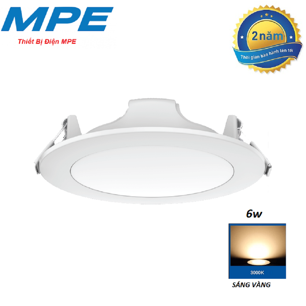 Đèn led âm trần 6W 9W 12W hàng chính hãng MPE model RPL2