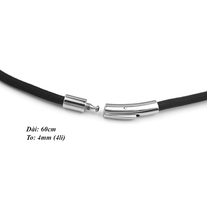 Dây chuyền sợi dù Thái 4li dài 60cm khóa inox MDC097-6