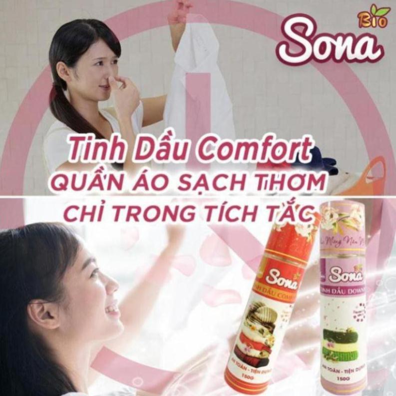 Xịt Thơm Quần Áo SoNa, Xả Vải Khô - Tinh Dầu Comfort &amp; Downy 150ml