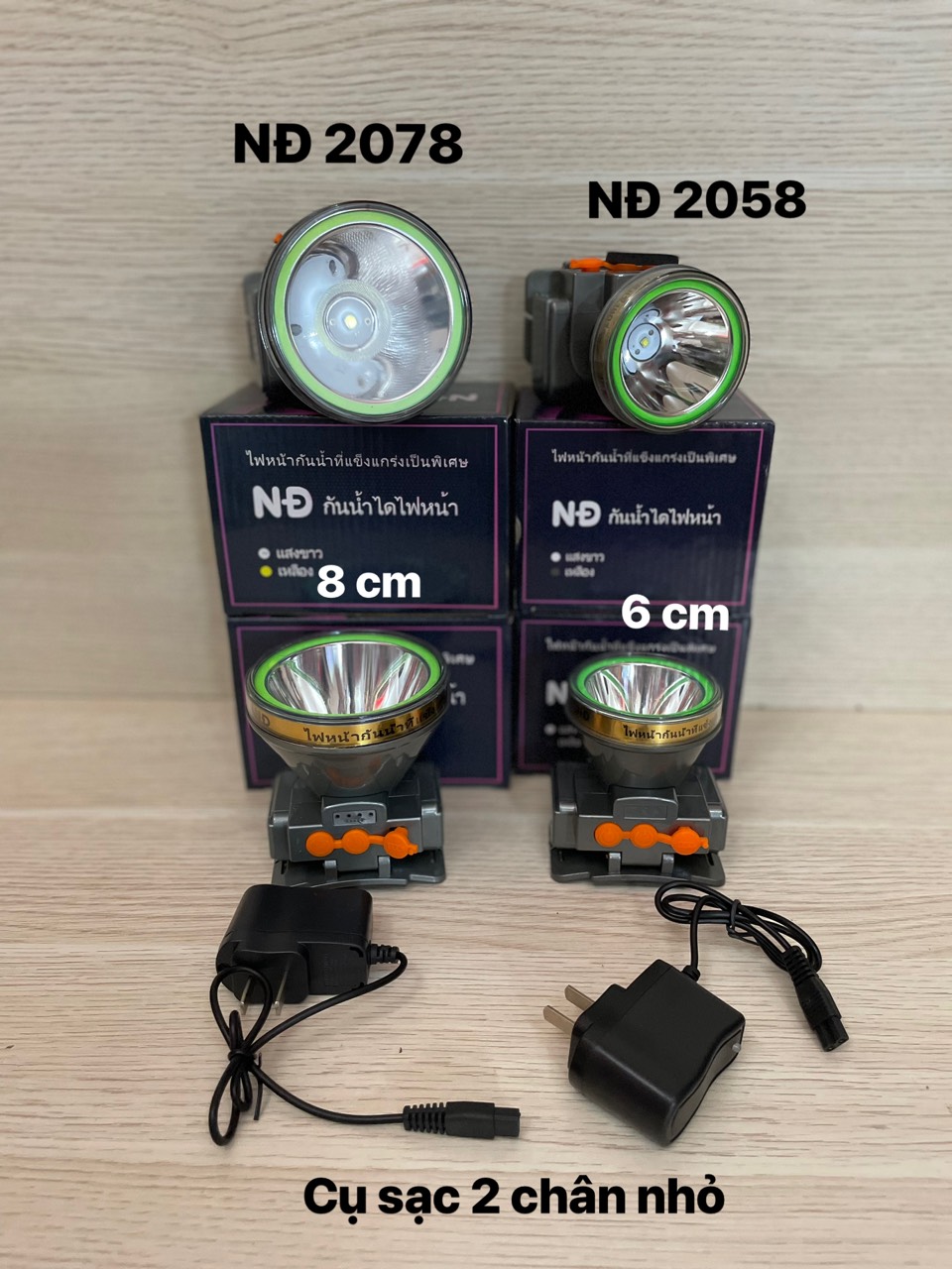 Đèn pin led đội đầu siêu sáng NĐ 2078 NĐ 2058