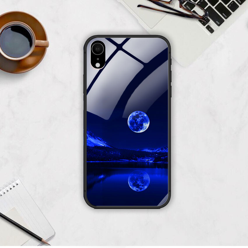 Ốp Lưng Kính Cường Lực cho điện thoại Iphone XR - 0269 MOON02