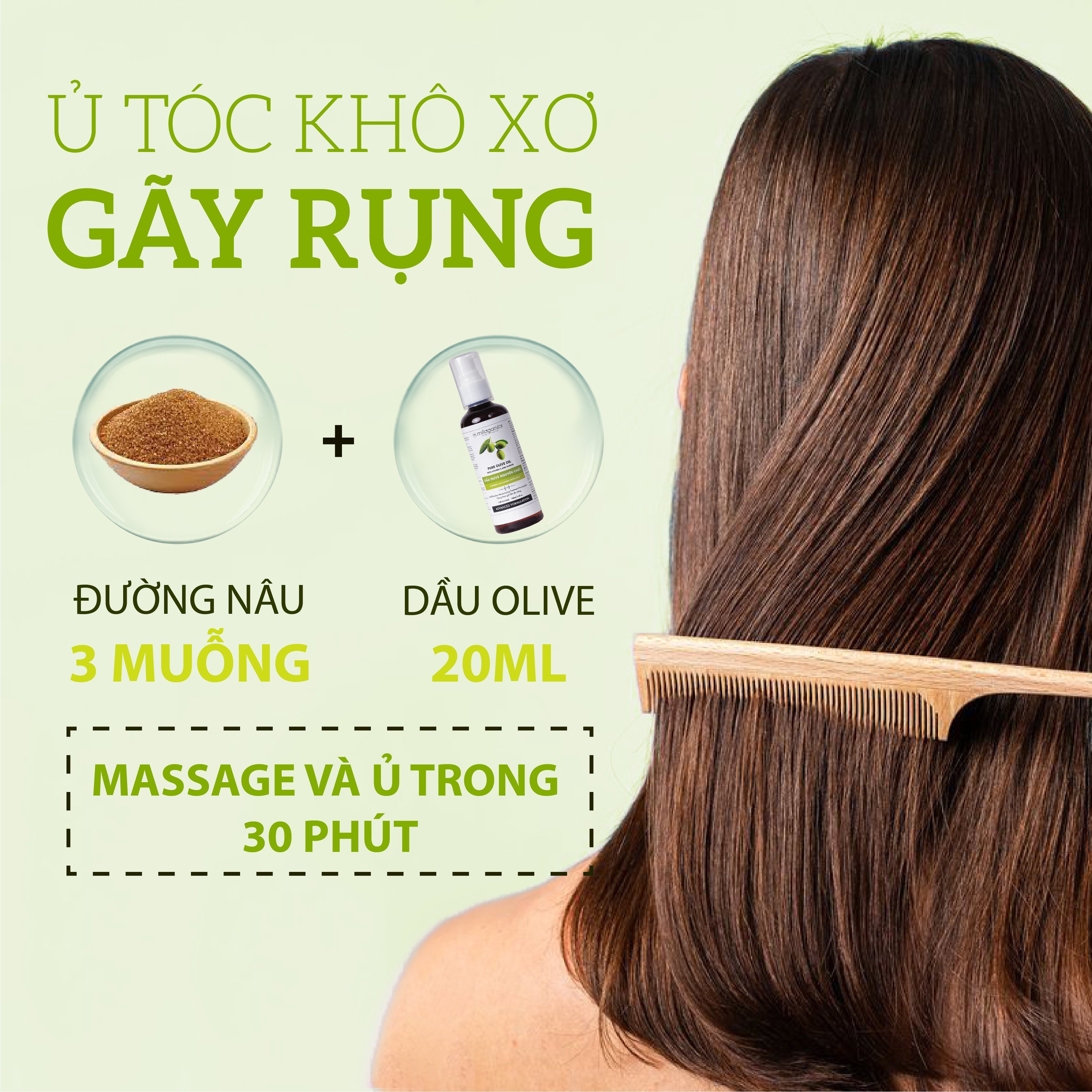 Dầu Oliu Extra Virgin Nguyên Chất Dưỡng Da, Dưỡng Tóc, Giảm Thâm Môi MILAGANICS 100ml (Chai