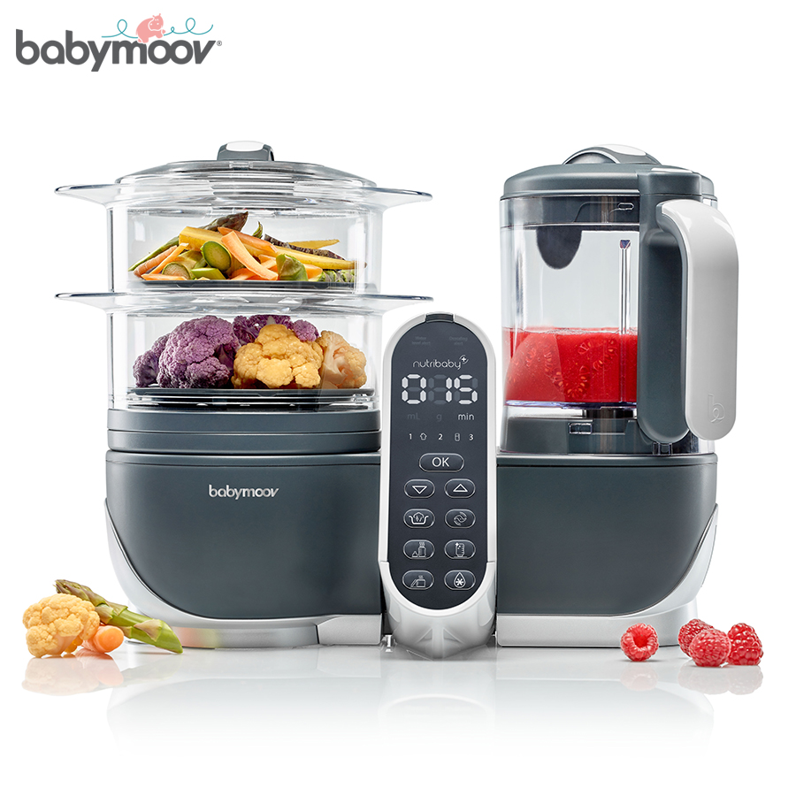 MÁY XAY HẤP ĐA NĂNG NUTRIBABY 5IN1 PLUS BABYMOOV BM14878